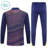 FC Barcelona Trenings Collegegenser 2025-26 Kvart-Zip Navy - Barn